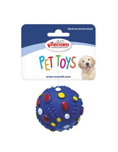 Vinyl dog toy with squeaker Ball Dog Display 36 pcs - Record