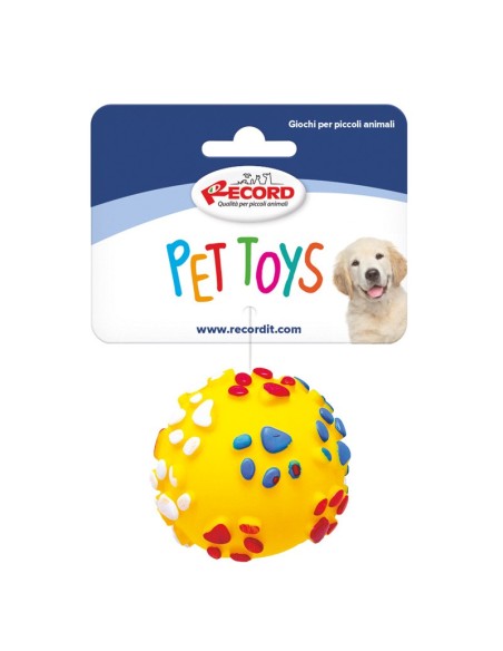 Vinyl dog toy with squeaker Ball Dog Display 36 pcs - Record