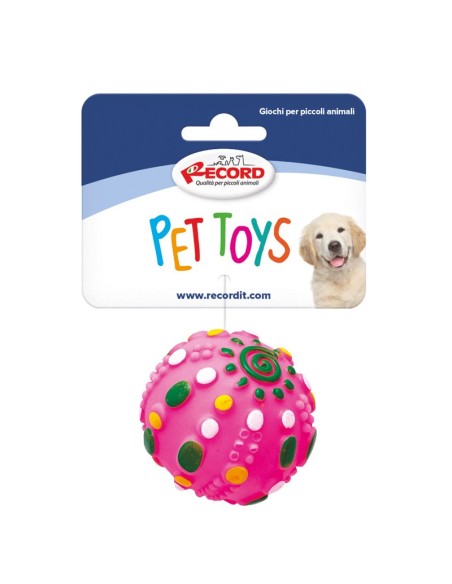 Gioco per cani in vinile con squeaker Ball Dog Display 36 pcs - Record
