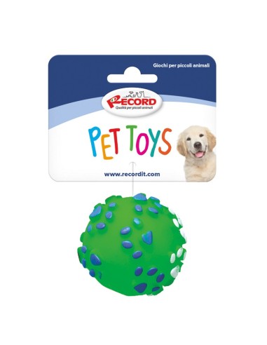 Vinyl dog toy with squeaker Ball Dog Display 36 pcs - Record