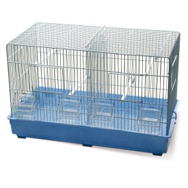 Gabbia Per Uccelli | 95 X 43 X 61,5 Cm | 8 Porte | Mangiatoie E Abbeveratoi Ruote Vassoio Estraibile Ninfa Mobiclinic