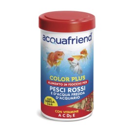 Mangime in fiocchi per pesci rossi Color plus 250 ml - Acquafriend