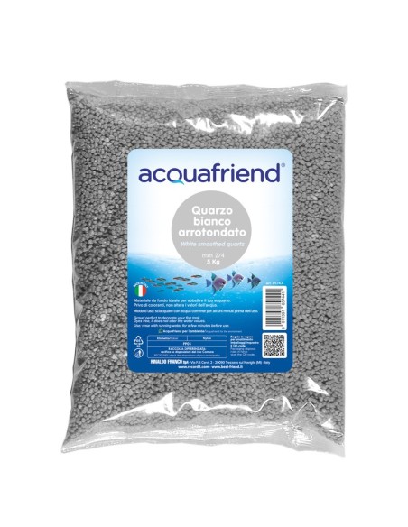 Ghiaia quarzo bianco grana 2-5 mm 5 Kg - Acquafriend