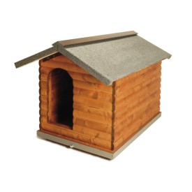 Cuccia in legno a tronchetto per cani - Record