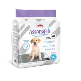 Assorbipiù puppy pads 60 x 60 cm with activated charcoal - Record