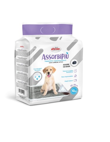 Assorbipiù puppy pads 60 x 90 cm with activated charcoal - Record