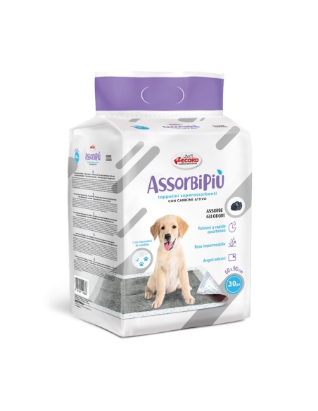 Assorbipiù puppy pads 60 x 90 cm with activated charcoal - Record
