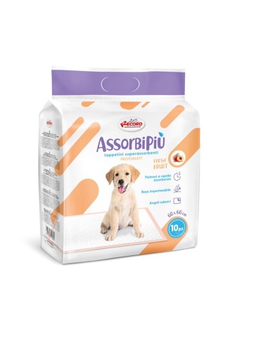 Assorbipiù puppy pads 60 x 60 cm Fresh Fruits - Record