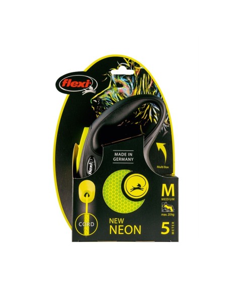 Guinzaglio avvolgibile a corda New Neon - Flexi