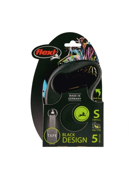 Guinzaglio avvolgibile a fettuccia Black design 5 m - Flexi