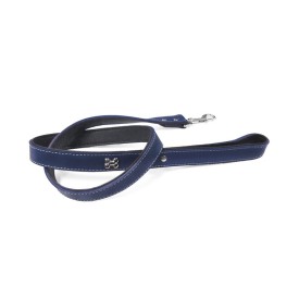 Faux leather dog leash with bone studs - Record