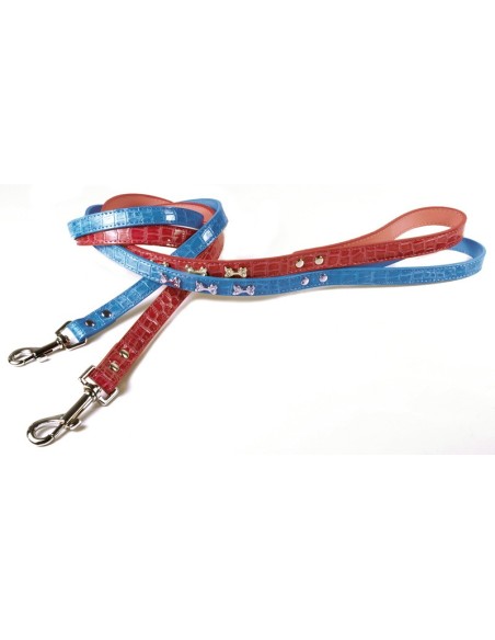 Dog leash with crocodile print - Record