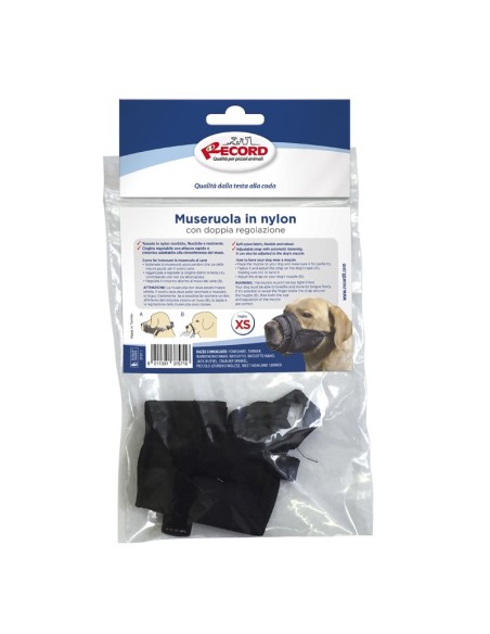 Adjustable nylon dog muzzle - Record