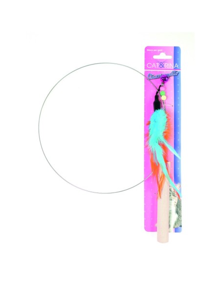 Cat teaser pole with feathers 6 pcs/pack - Cat&Rina