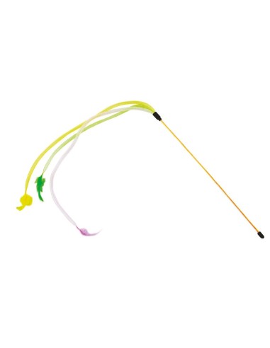 Cat teaser with fringes and feathers - Record