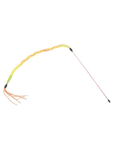 Cat teaser with elastic net, fringes and bell - Record