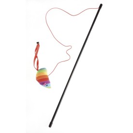 Cat teaser with plush toy 6 pcs/pack - Cat&Rina