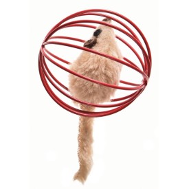 Mouse in a ball cat toy - Cat&Rina
