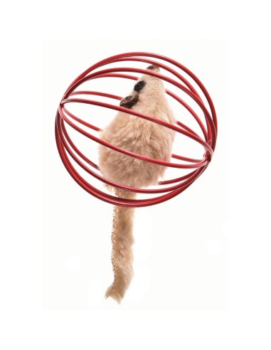 Mouse in a ball cat toy - Cat&Rina