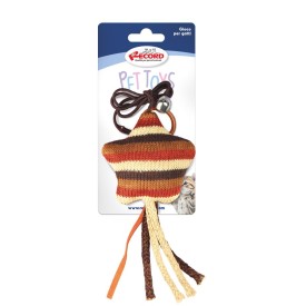 Yarn cat toys with finger ring and elastic band 6 pcs/pack - Record