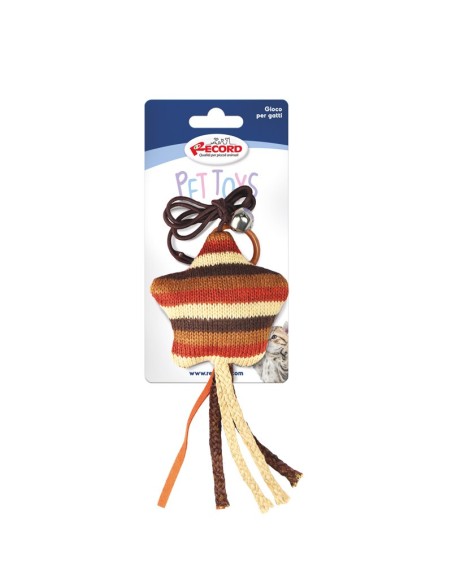 Giochi per gatti in maglia con elastico e anello 6 pcs/conf. - Record
