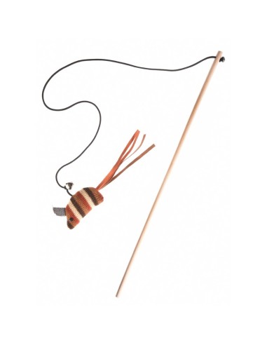 Cat teaser with yarn toy 6 pcs/pack - Record