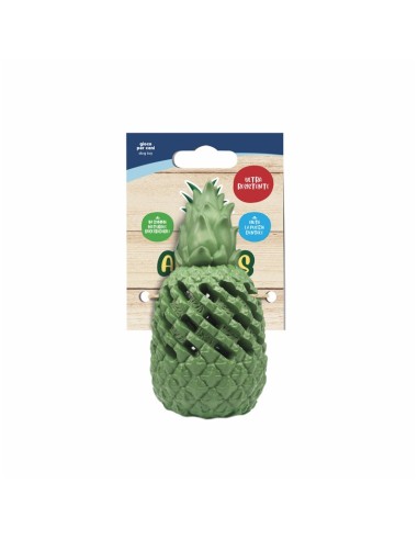 Pineapple Power dog toy made of natural rubber - Record