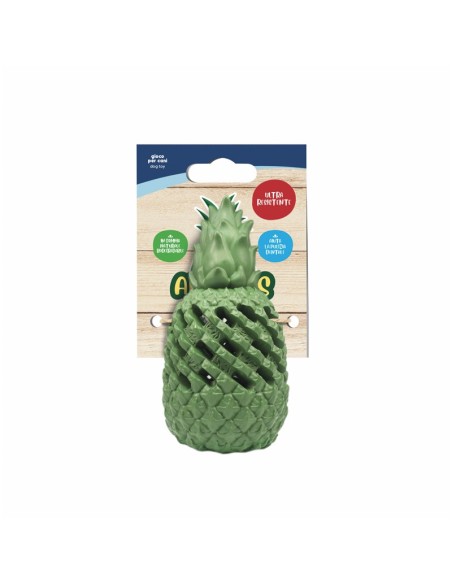 Pineapple Power dog toy made of natural rubber - Record