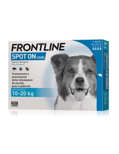 Frontline antiparassitario cani spot-on 4 pipette - Frontline
