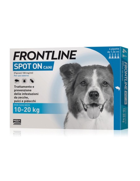 Frontline antiparassitario cani spot-on 4 pipette - Frontline