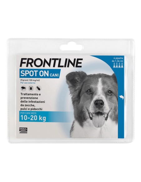 Frontline antiparassitario cani spot-on 4 pipette - Frontline