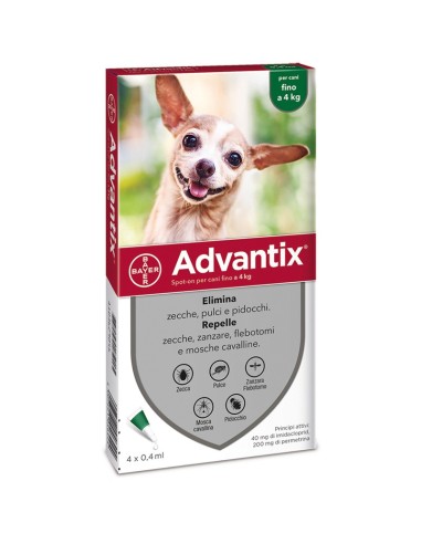 Advantix antiparassitario cani spot-on 4 pipette - Advantix