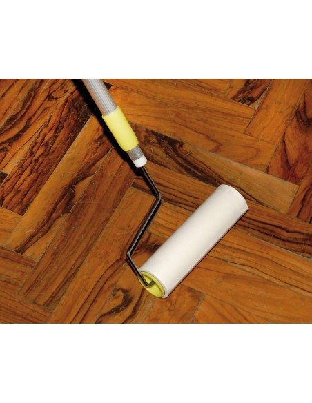 Floor lint roll with retractible pole - Record