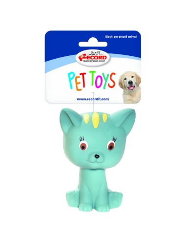 Latex dog toy with squeaker Kitty Display 24 pcs - Record