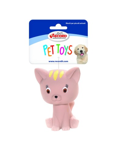 Latex dog toy with squeaker Kitty Display 24 pcs - Record