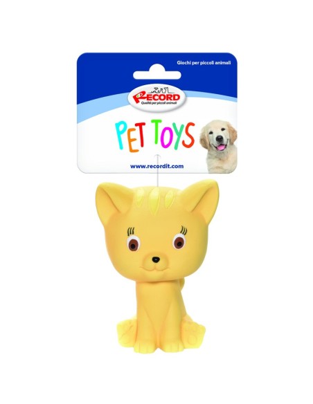 Latex dog toy with squeaker Kitty Display 24 pcs - Record