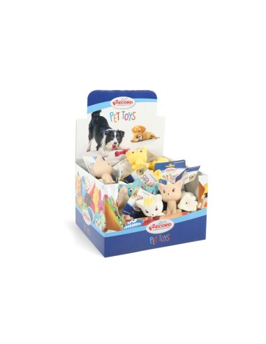 Latex dog toy with squeaker Kitty Display 24 pcs - Record