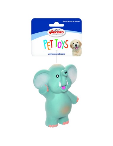 Latex dog toy with squeaker Dumbo Display 24 pcs - Record