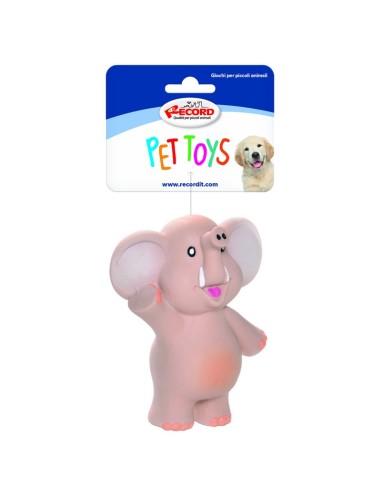 Latex dog toy with squeaker Dumbo Display 24 pcs - Record