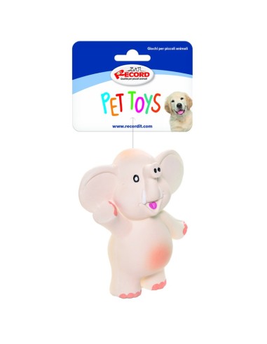 Latex dog toy with squeaker Dumbo Display 24 pcs - Record