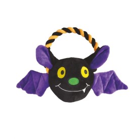 Dog soft toys with squeaker Horror Bat with rope - Record