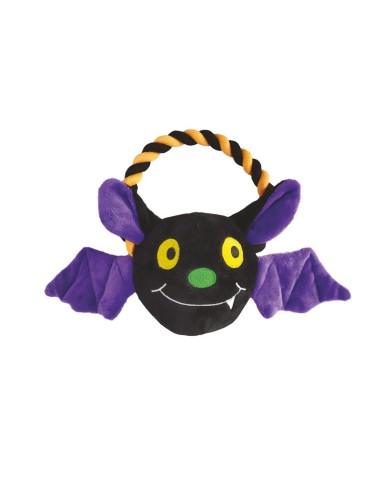 Dog soft toys with squeaker Horror Bat with rope - Record