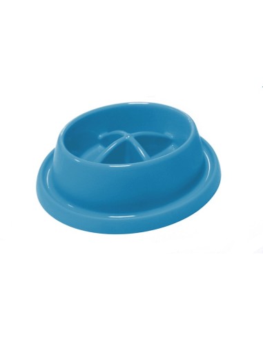 Ciotola anti-ingozzamento per cani voraci con gommini antiscivolo sul fondo, Colori assortiti - Record