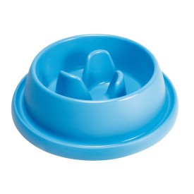 Ciotola anti-ingozzamento per cani voraci con gommini antiscivolo sul fondo, Colori assortiti - Record