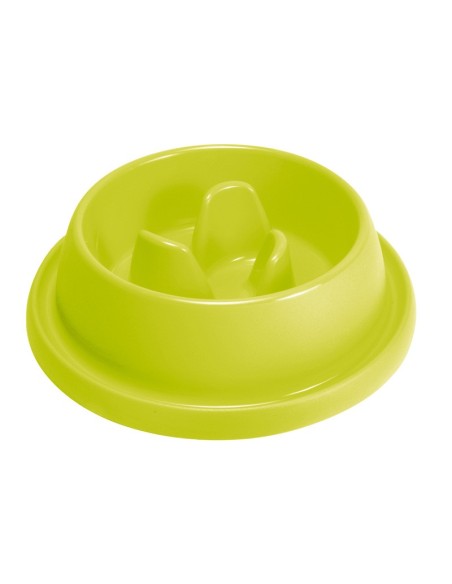 Ciotola anti-ingozzamento per cani voraci con gommini antiscivolo sul fondo, Colori assortiti - Record