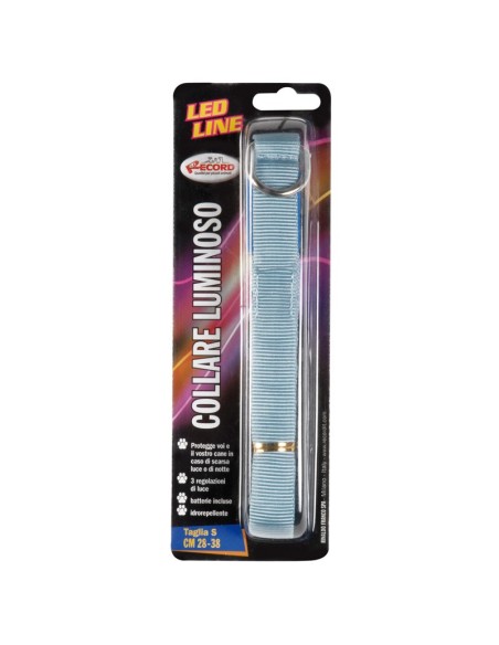 Led line nylon dog collar - Record