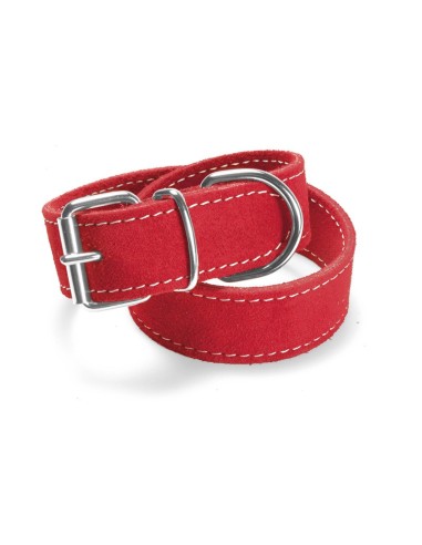 Double suede dog collar - Record