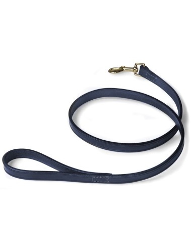 Hand sewn leather dog leash - Record