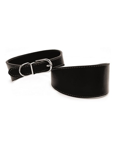 Faux leather dog collar Solid - Record