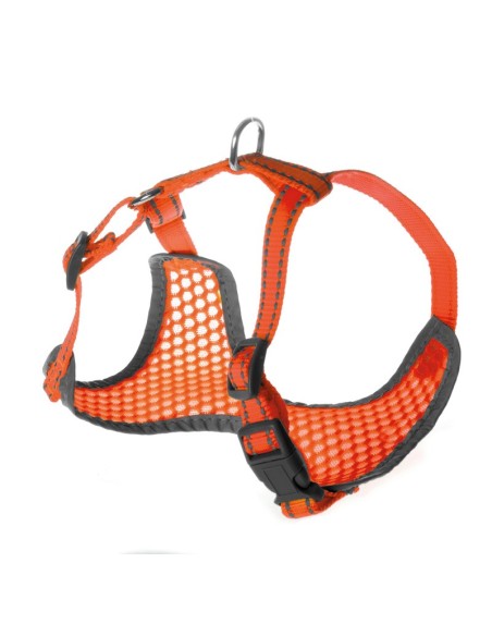 Pettorina per cani Fluo ad H con materiale traspirante